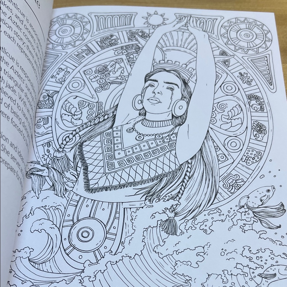 #9030+ Intricate Goddess Coloring Book - Picture 5 of 16